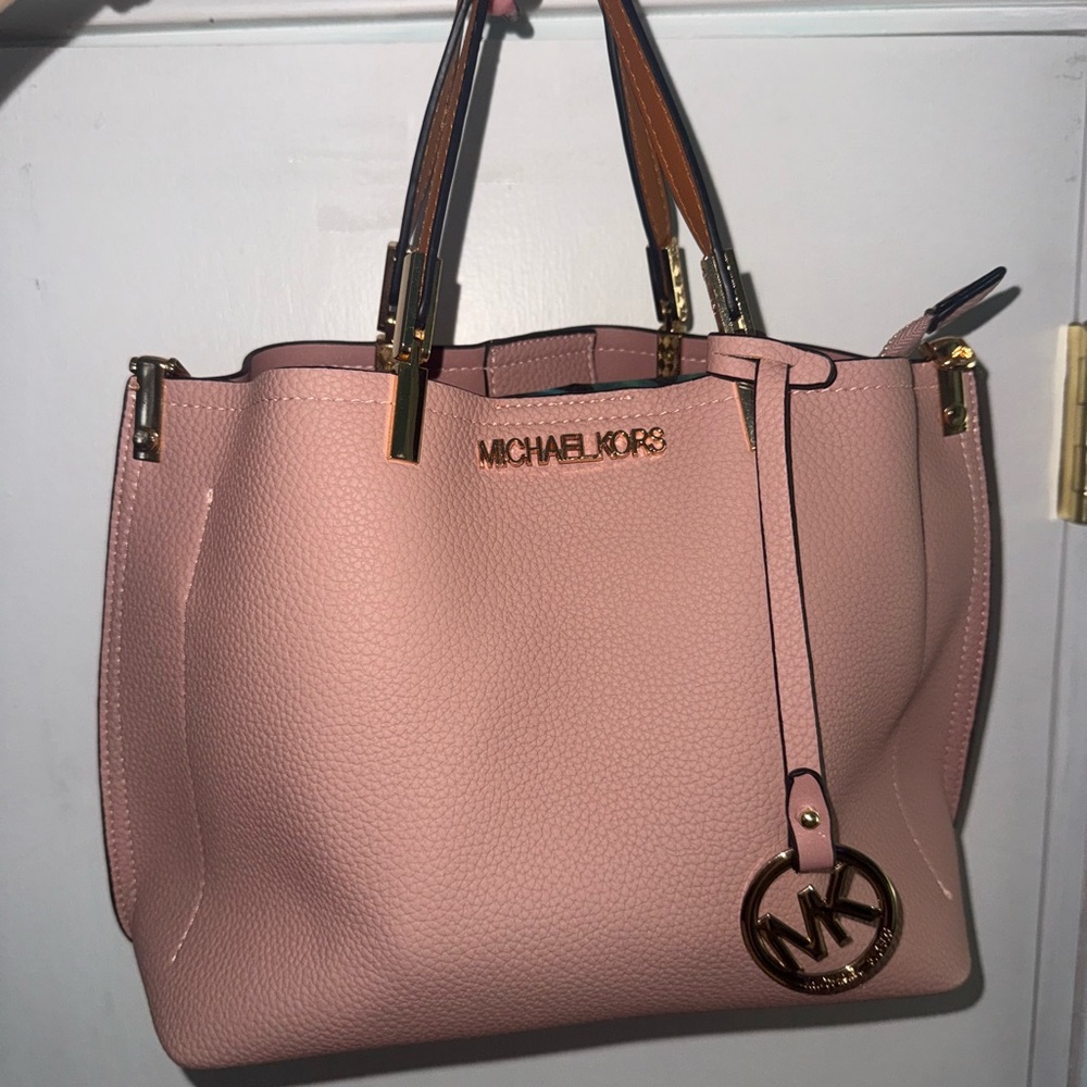 Michael Kors Blush Pink Tote with Gold Accents